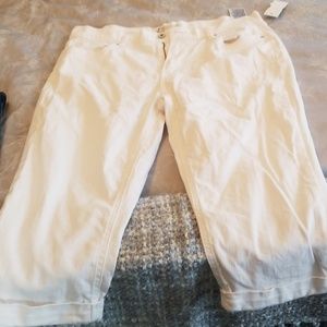White Levi Capris (size 14)